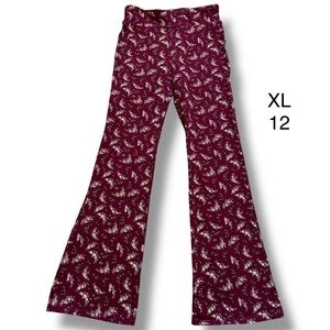 Gap Kids Girl Floral Print Flare Leggings Size XL - 12